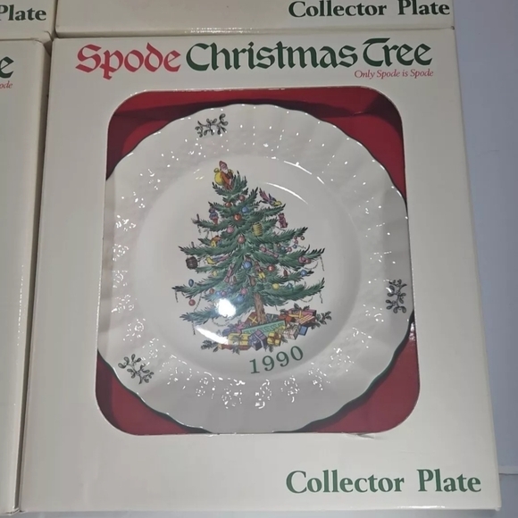 Spode Christmas Tree Collector Plates. Set Of 4. 1990-1993 - Picture 2 of 6